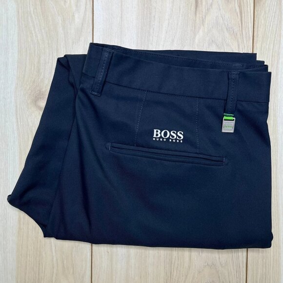 Hugo Boss Mens Blue Modern Fit Performance Wrinkle Resistance Pants - Picture 1 of 10
